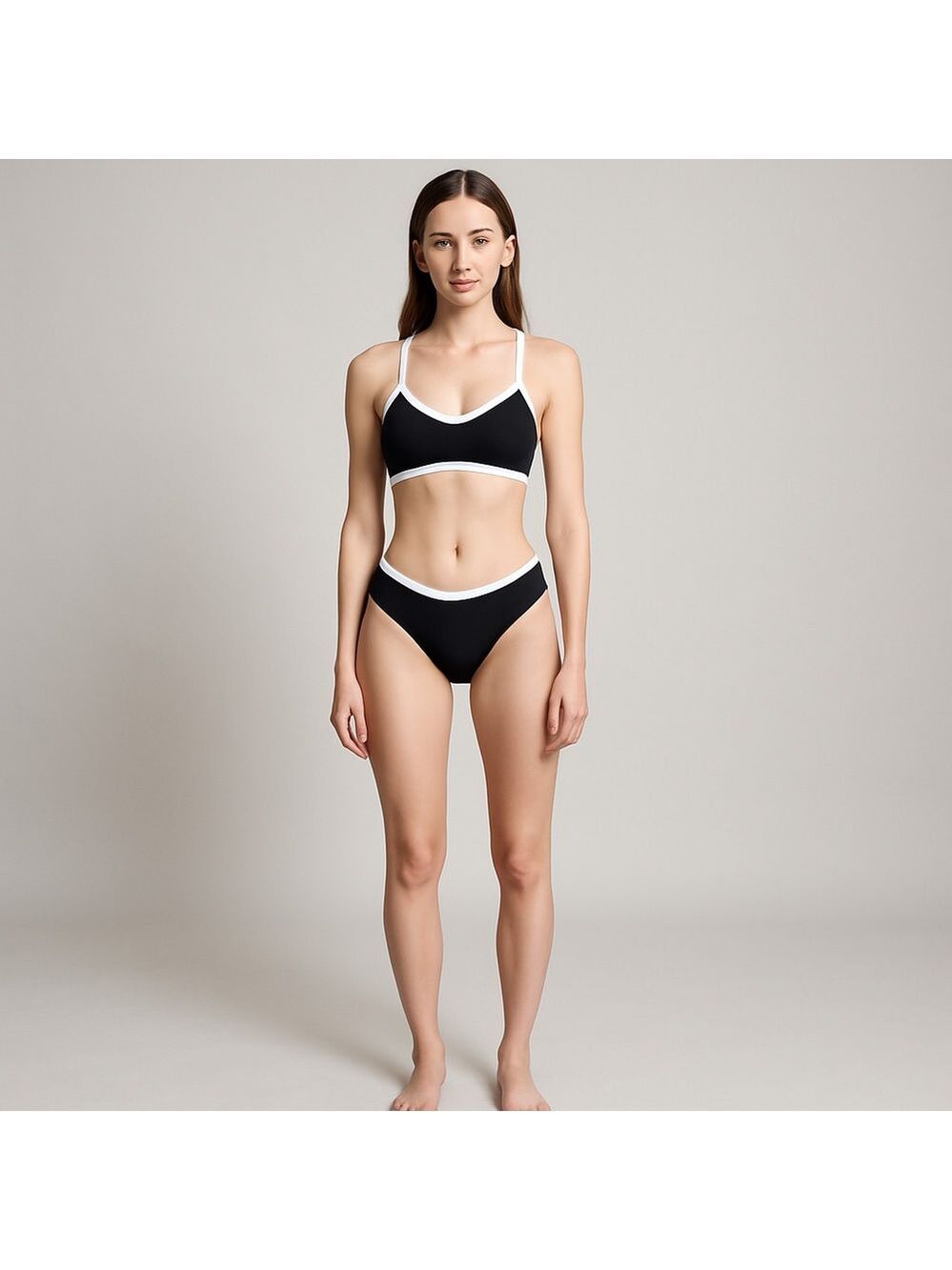 Seaselfie Block Party Bikini Top & Swim Bottoms Size Medium